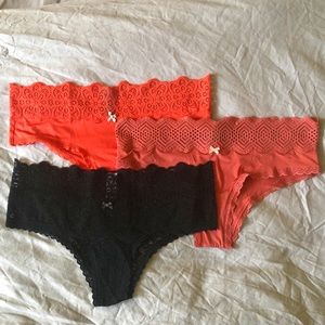 Aerie cheeky undies (set of 3 size Medium)